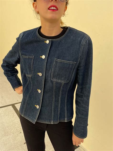 vintage chanel jean jacket